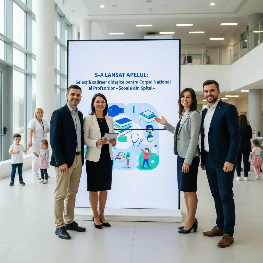 A început înscrierea profesorilor în Corpul Național pentru programul educațional Școala din spital