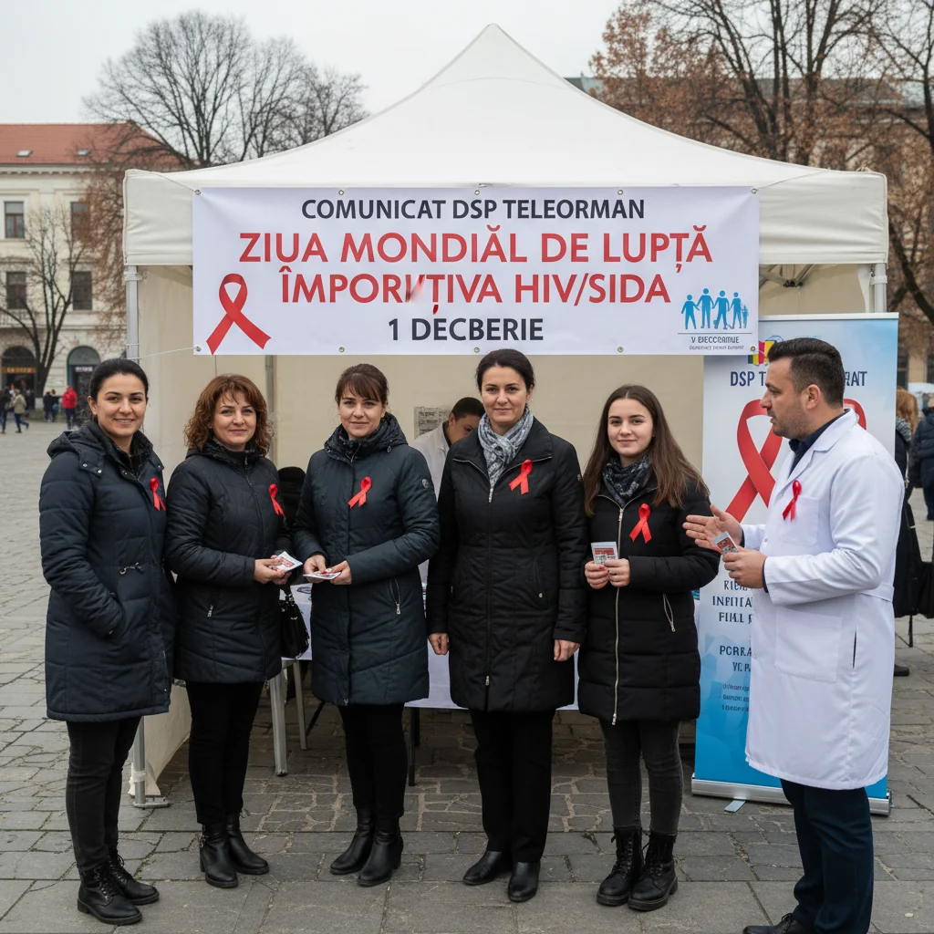 Acțiuni de informare privind HIV/SIDA la Alexandria, prezentate de DSP Teleorman