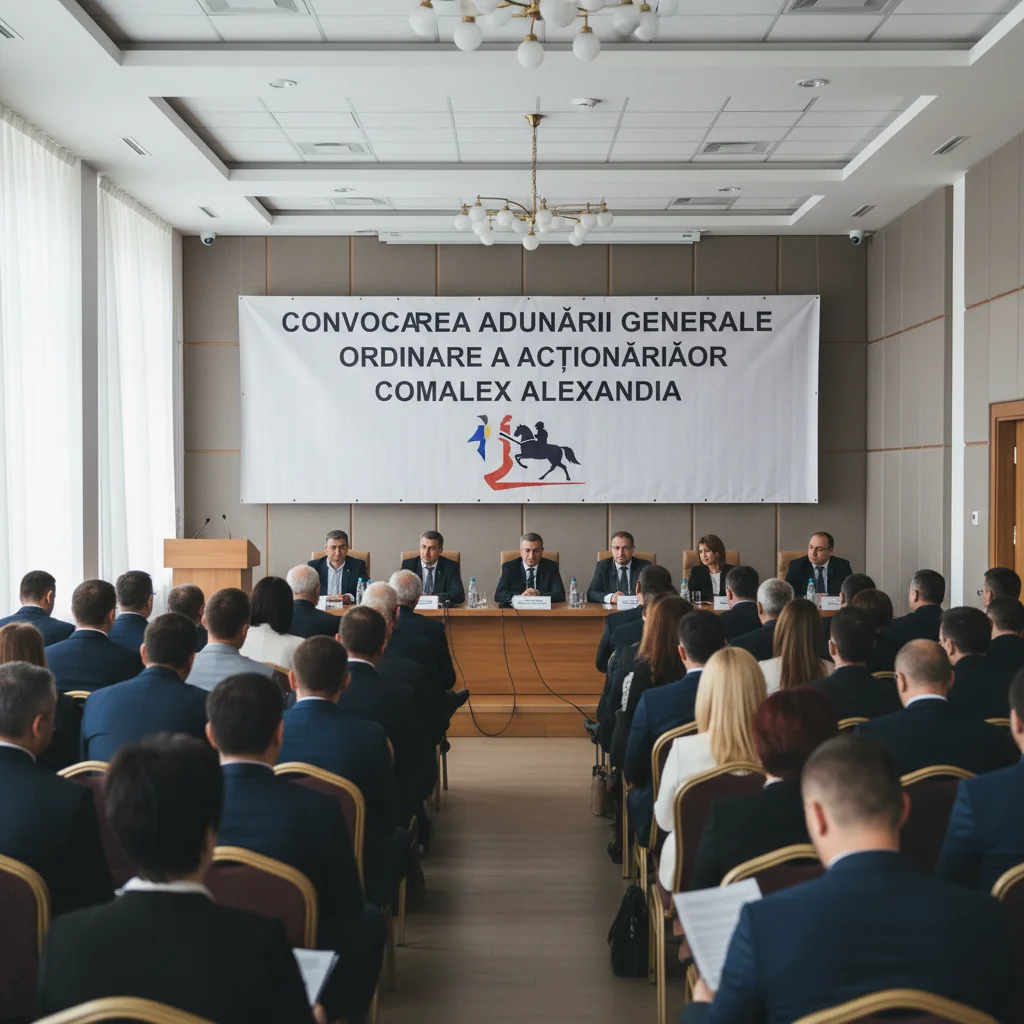 Adunarea Generală Ordinară a Acționarilor COMALEX, convocată la Alexandria pentru februarie 2026