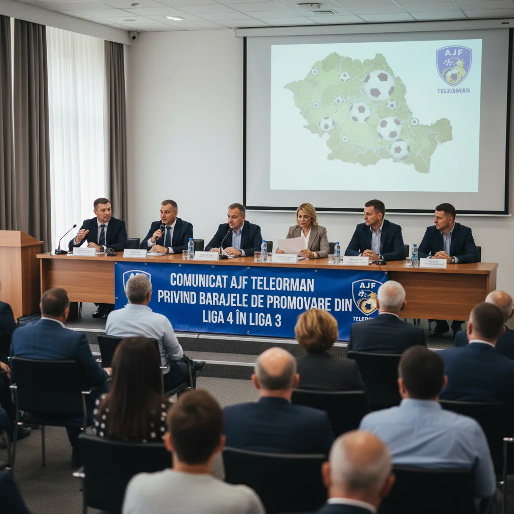AJF Teleorman anunță, la Alexandria, rezultatele tragerii la sorți pentru barajele de promovare în Liga 3
