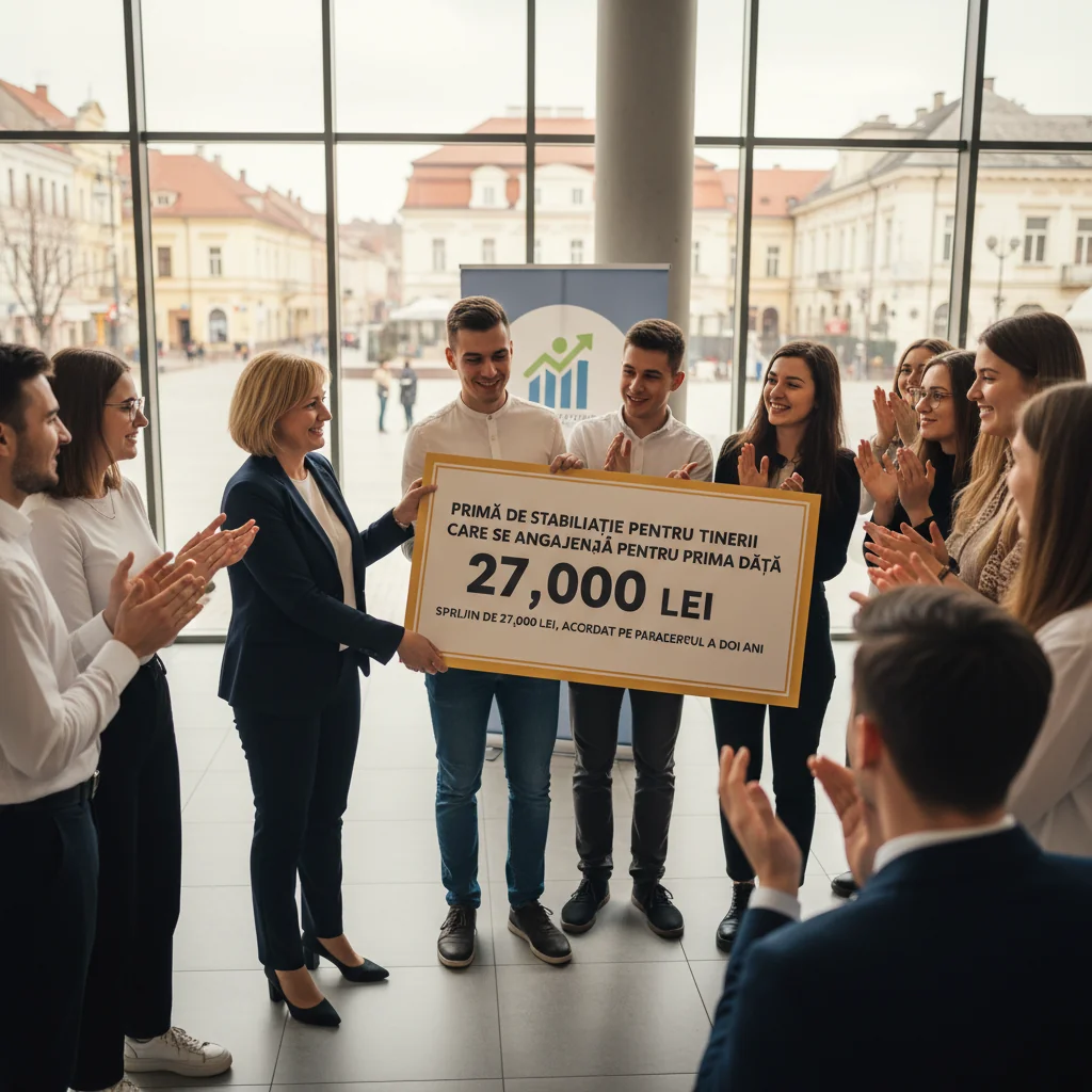 Ajutor financiar de 27.000 lei timp de doi ani pentru tinerii debutanți pe piața muncii