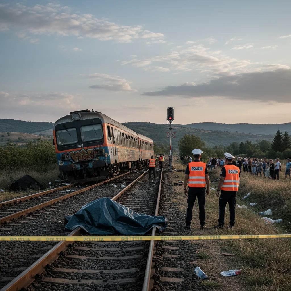 Bărbat decedat după ce a fost lovit de tren pe o linie de cale ferată din județul Teleorman, aproape de Alexandria