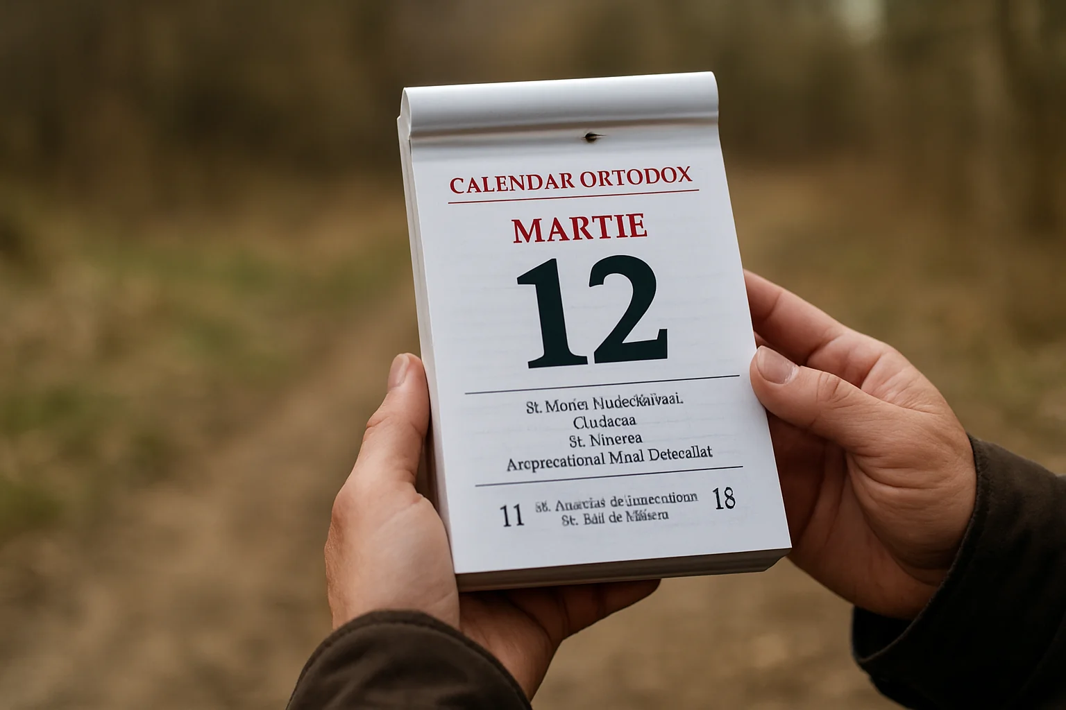 Calendar ortodox – 2026-03-12