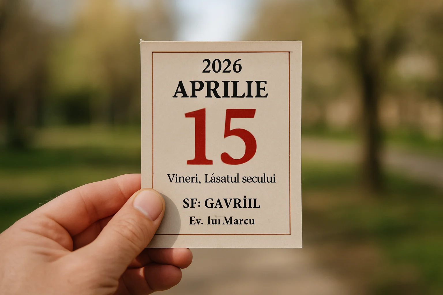 Calendar ortodox – 2026-04-15