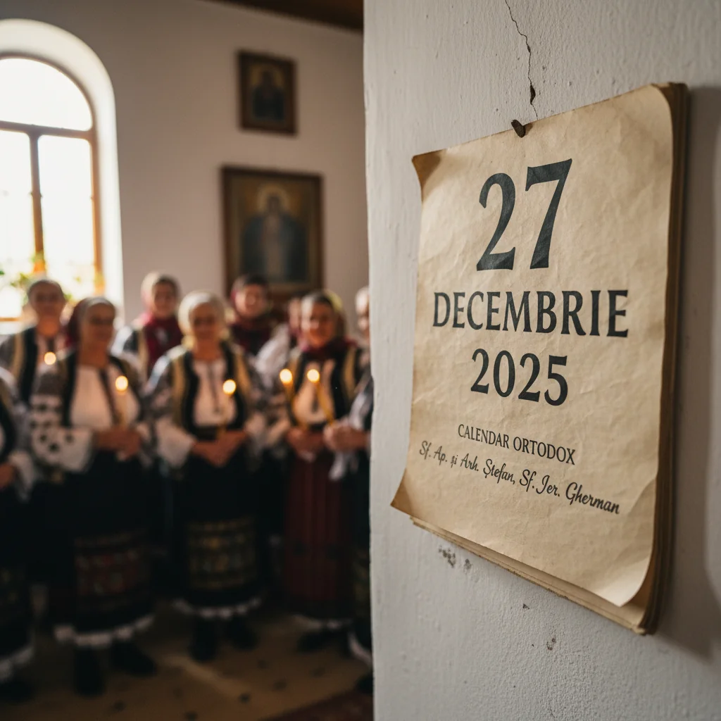 Calendar ortodox – 27 decembrie 2025