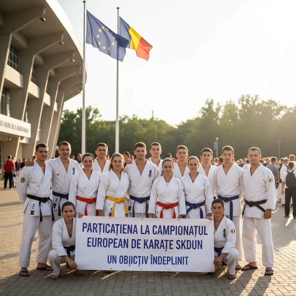 calificarea sportivilor locali la Campionatul European de Karate SKDUN