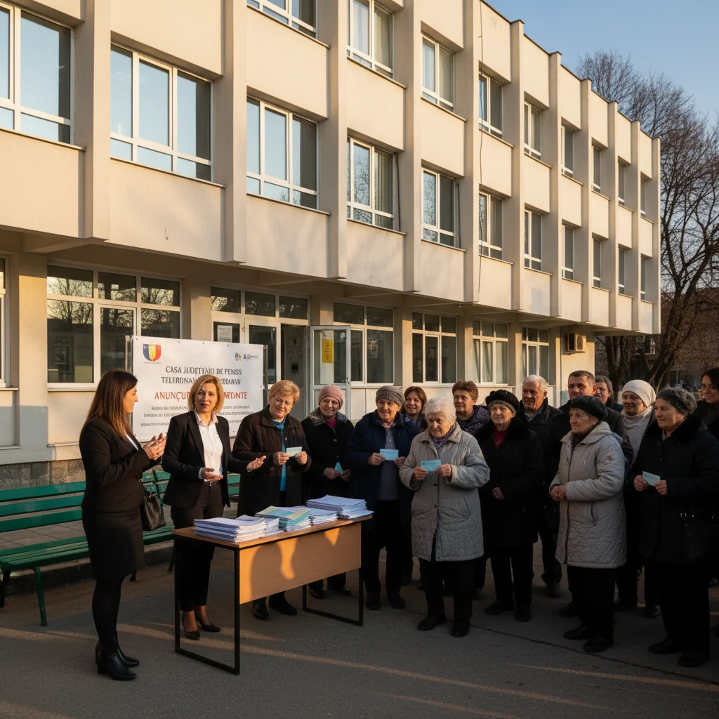 Casa Județeană de Pensii Teleorman explică la Alexandria situația plății pensiilor și a biletelor de tratament