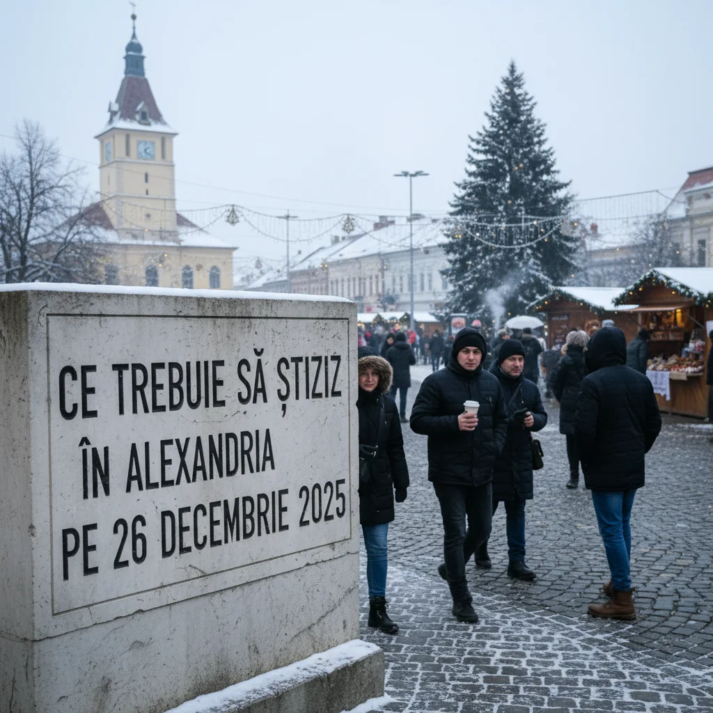 Ce trebuie să știți în Alexandria pe 26 decembrie 2025