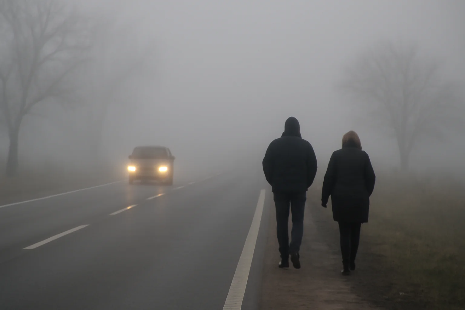 Ceață densă în Alexandria și pe drumurile din Teleorman: vizibilitate sub 50 de metri pe alocuri