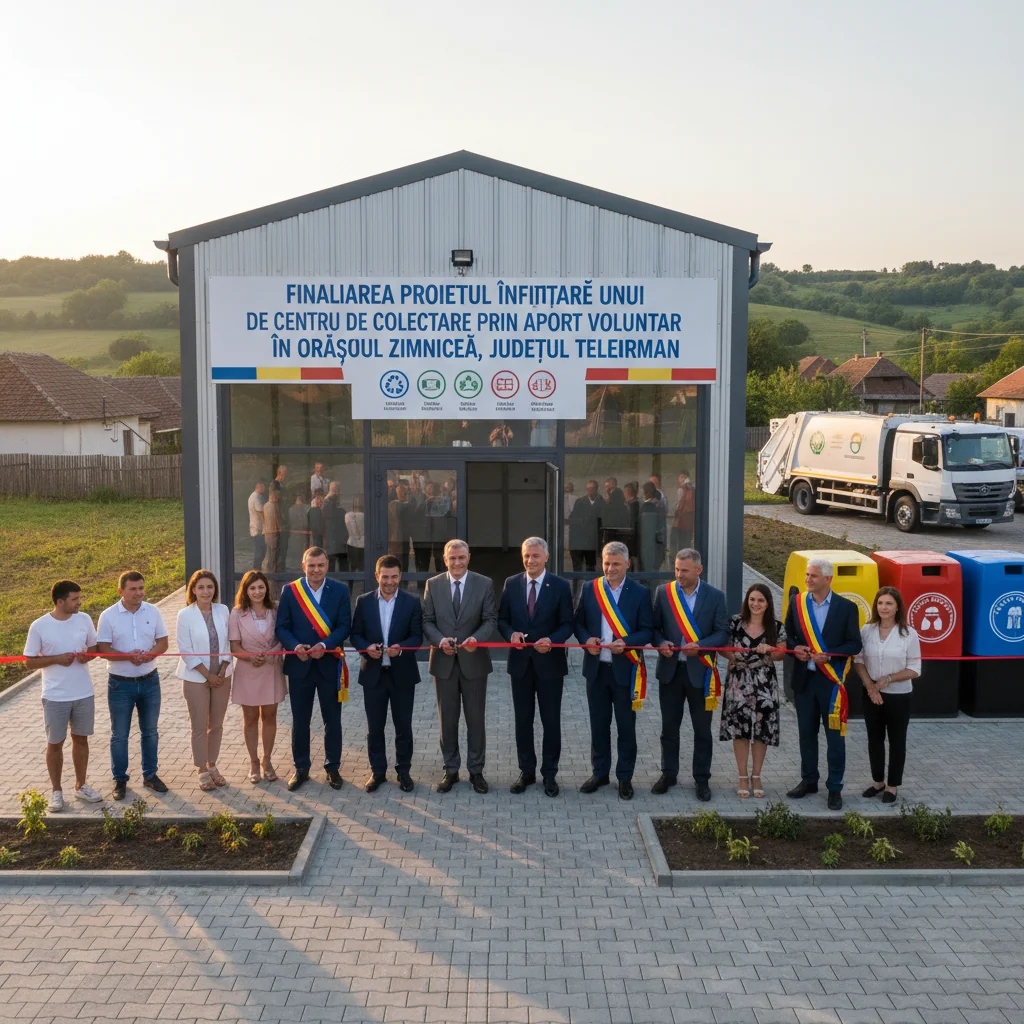 Centru de colectare voluntară finalizat în orașul Zimnicea