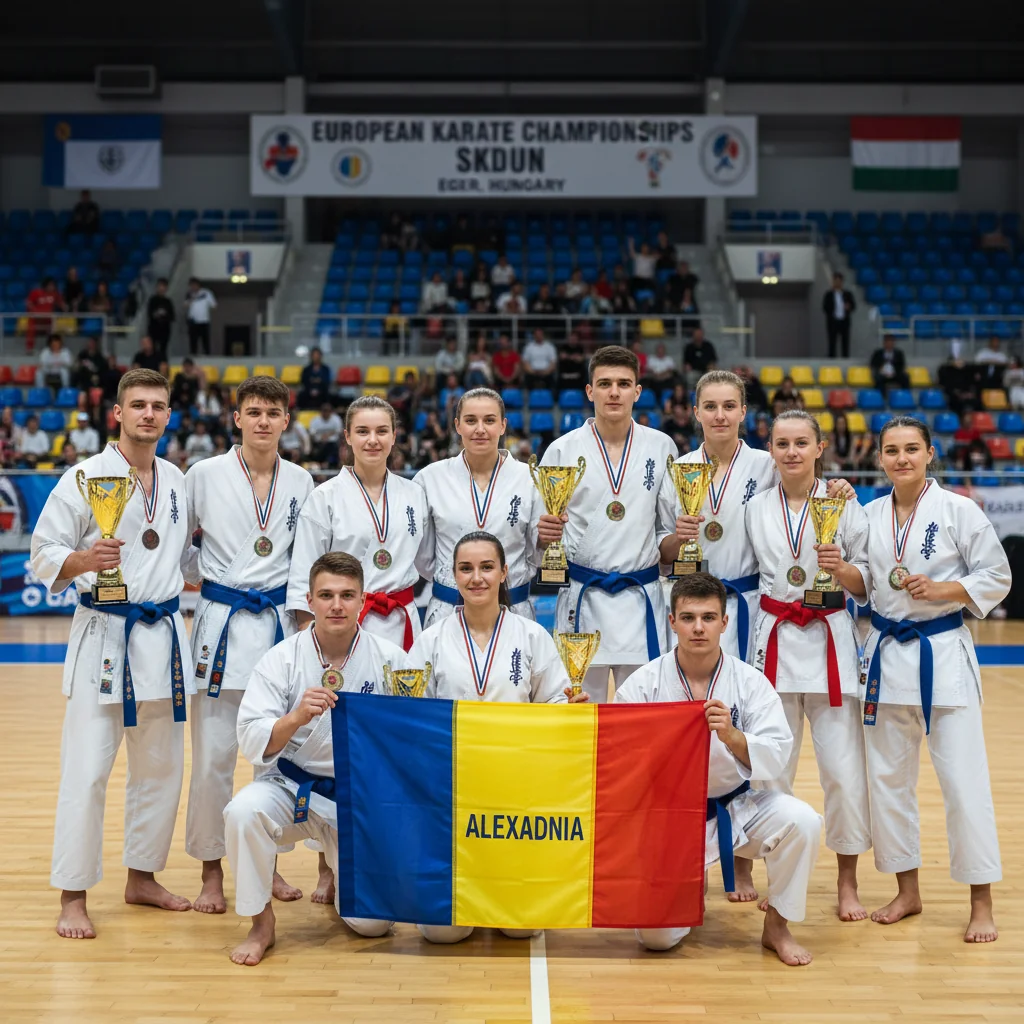 CSM Alexandria a câștigat medalii importante la Europenele de Karate