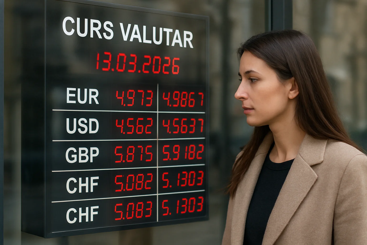 Curs valutar azi (BNR) – 2026-03-13
