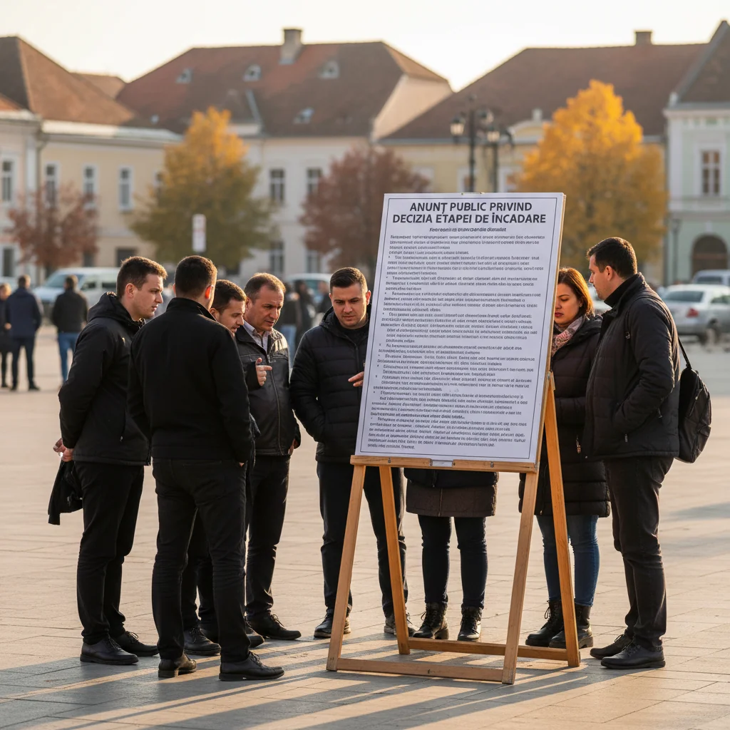 Decizia etapei de încadrare: anunț important public