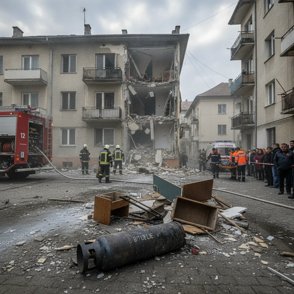 Explozie într-un apartament din Alexandria: O femeie rănită