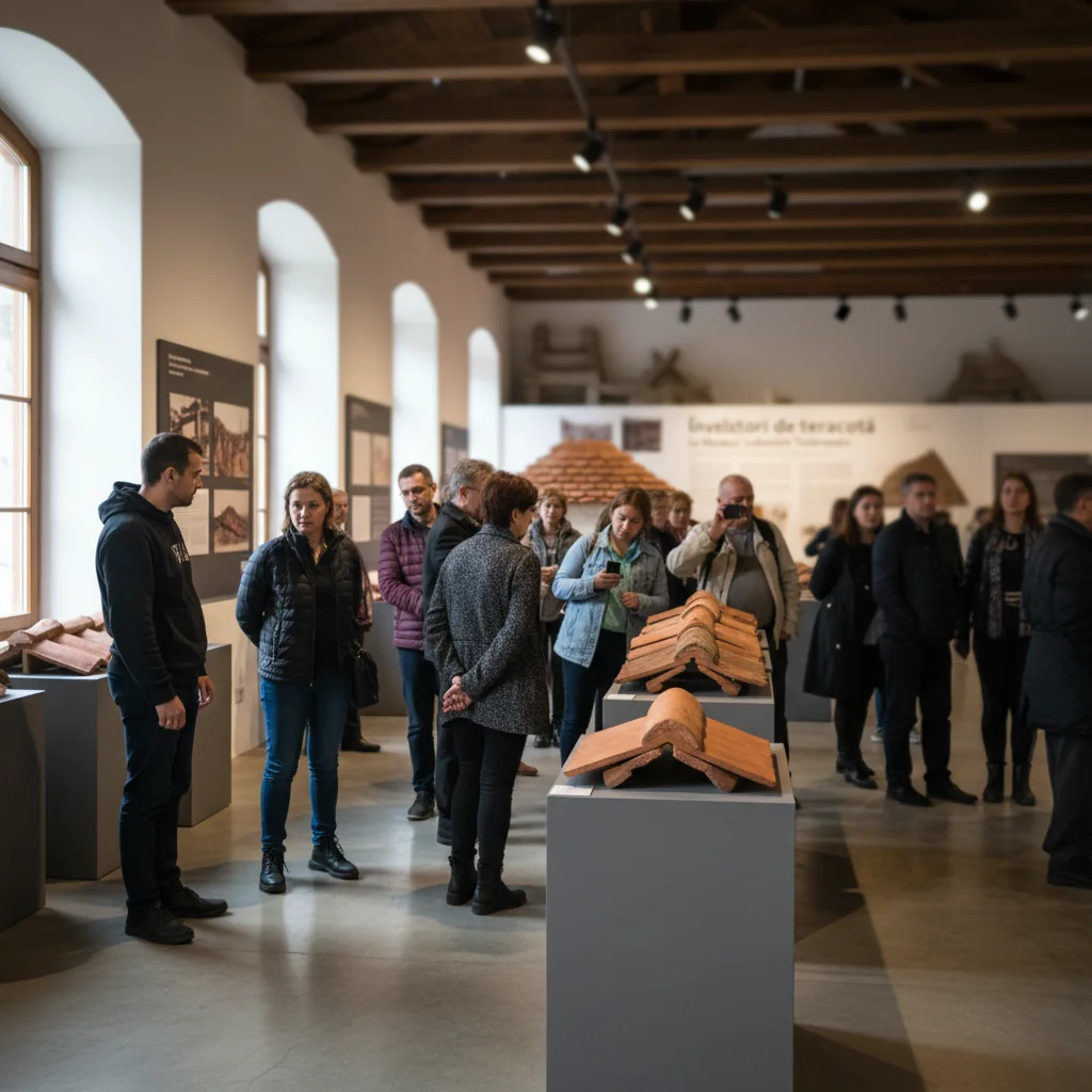 Expoziție temporară Învelitori de teracotă la muzeu în Teleorman