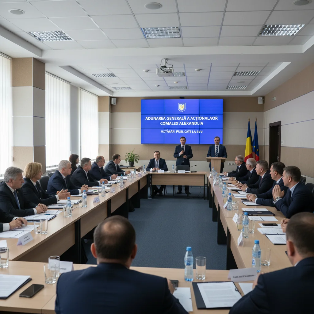Hotărârile Adunării Generale a Acționarilor COMALEX, raportate la BVB de societatea din Alexandria