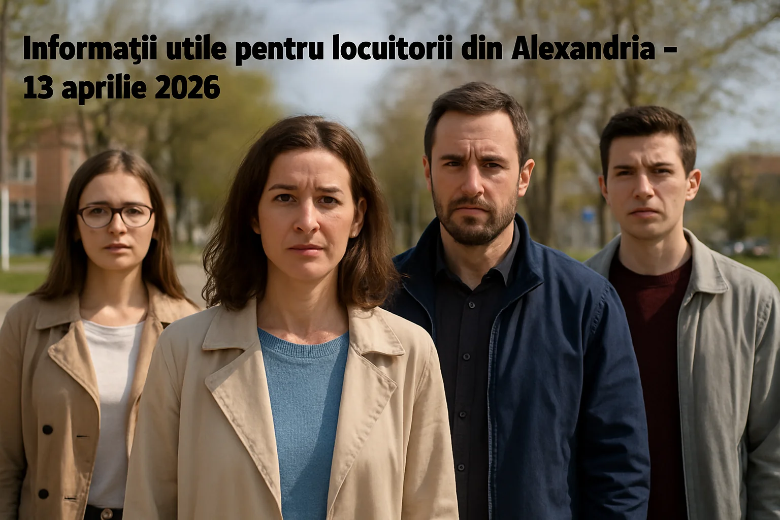 Informații utile pentru locuitorii din Alexandria – 13 aprilie 2026