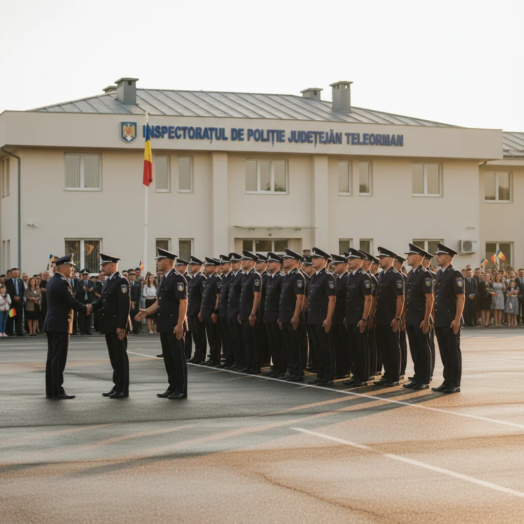 IPJ Teleorman își completează efectivele la Alexandria cu 32 de noi agenți de poliție