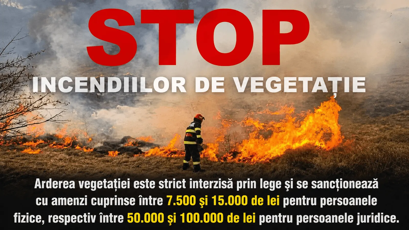 ISU Teleorman: 36 de incendii de vegetație și resturi menajere în trei zile