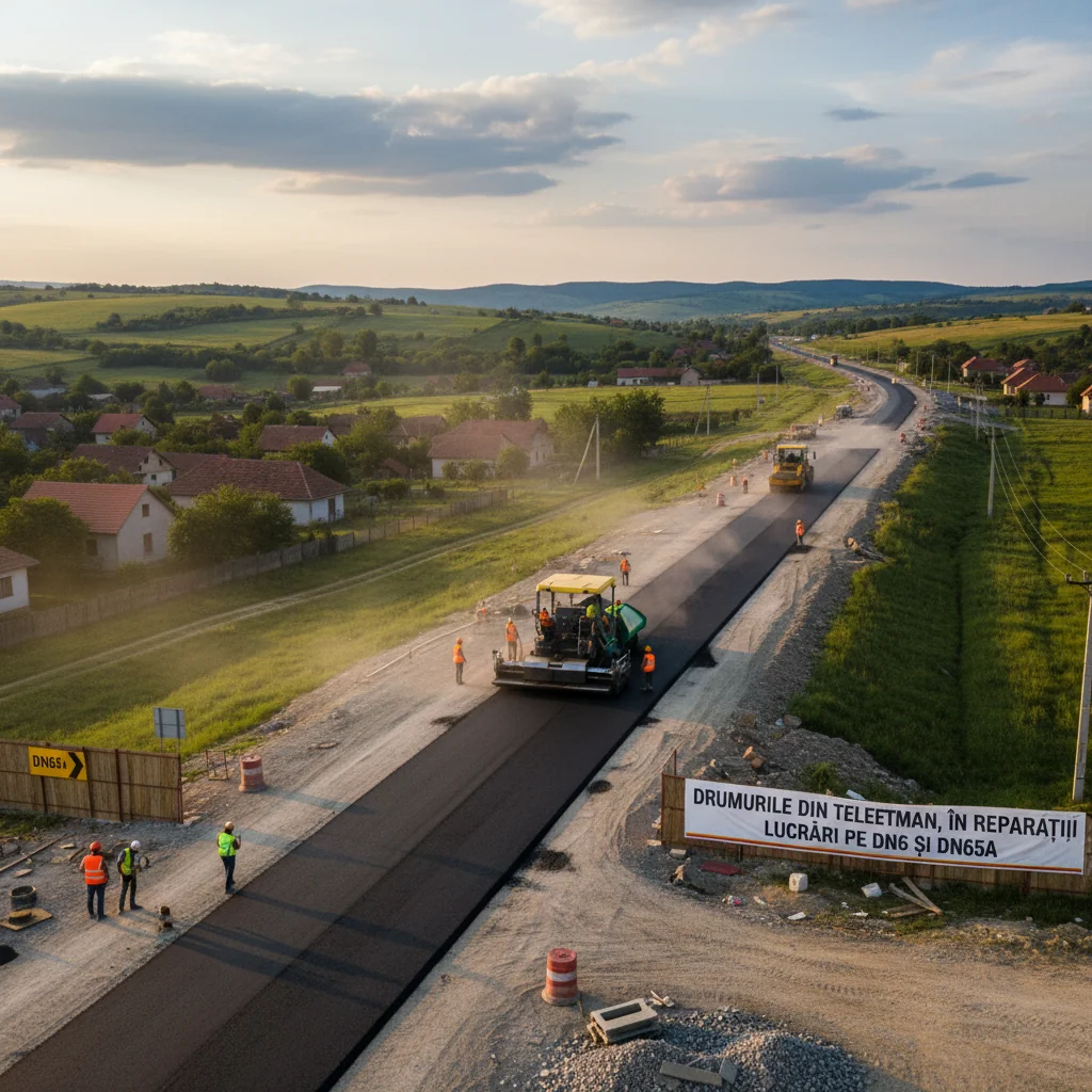 lucrări de reparații pe DN 6 și DN 65A