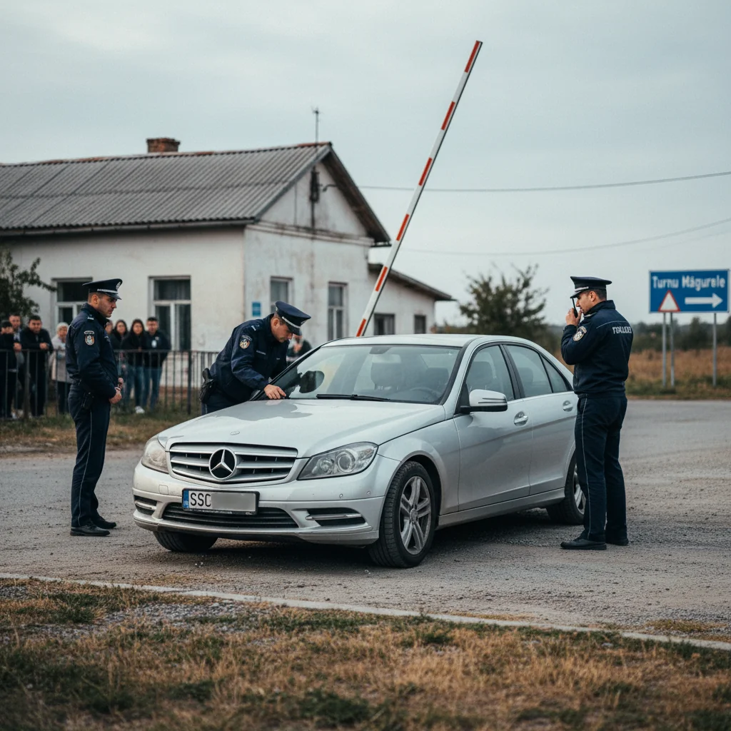 Mașină căutată în Germania, oprită la Turnu Măgurele