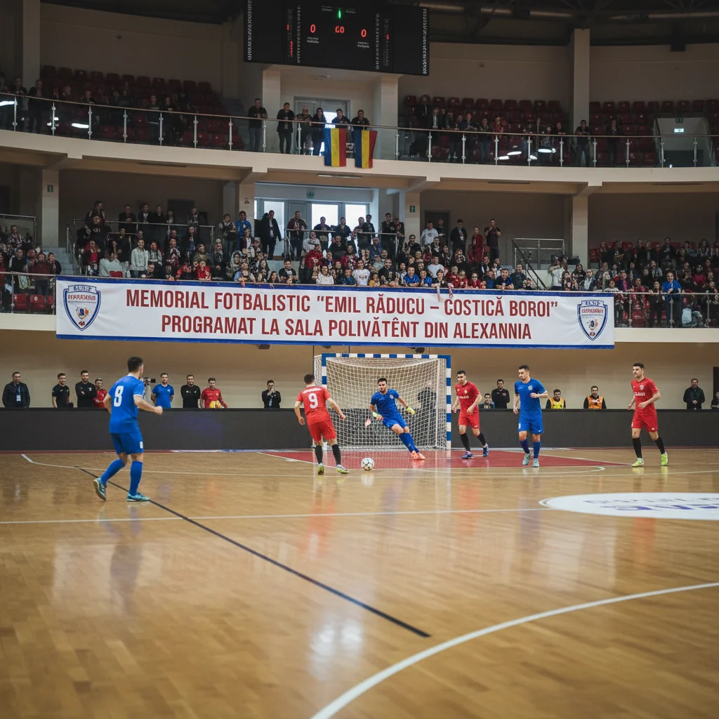 Memorial fotbalistic „Emil Răducu – Costică Boroi” va avea loc la Sala Polivalentă din Alexandria pe 18 ianuarie 2026