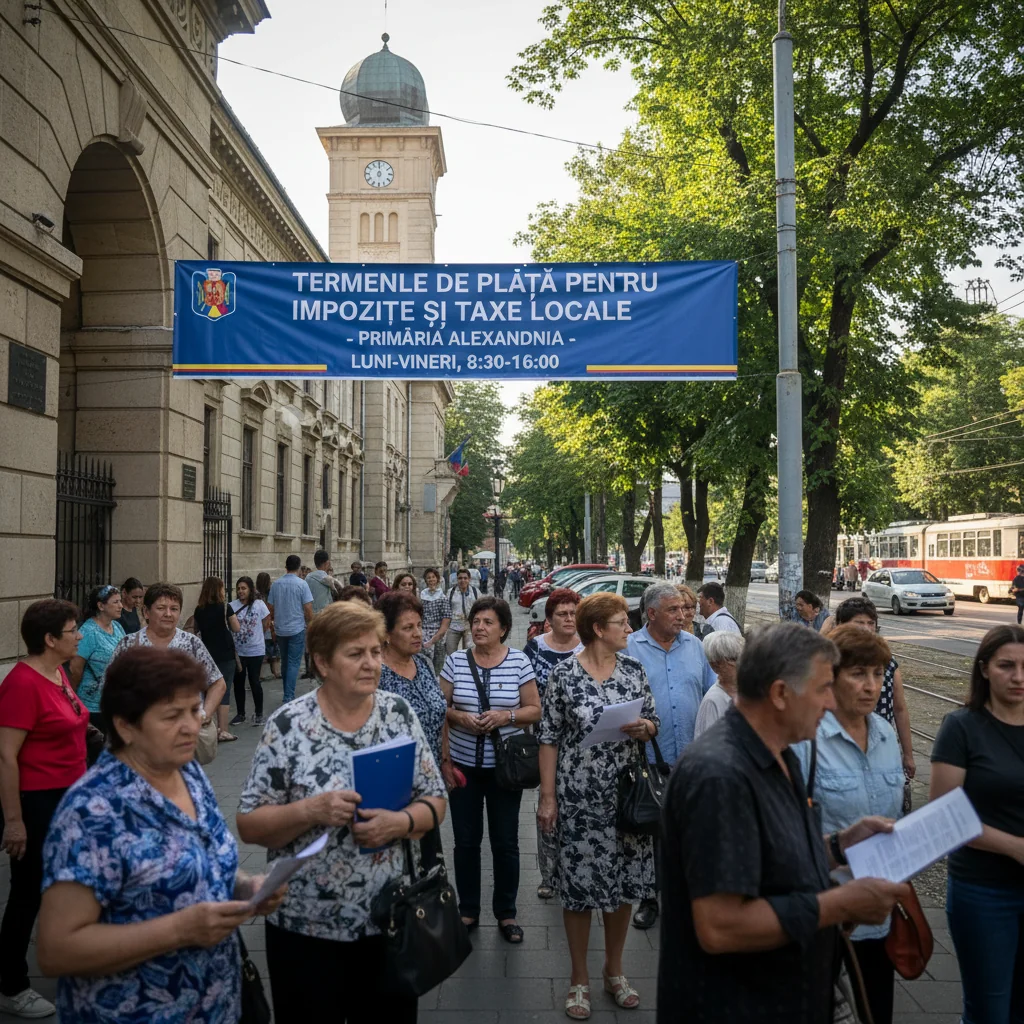 Termene actualizate pentru plata impozitelor și taxelor locale în Alexandria