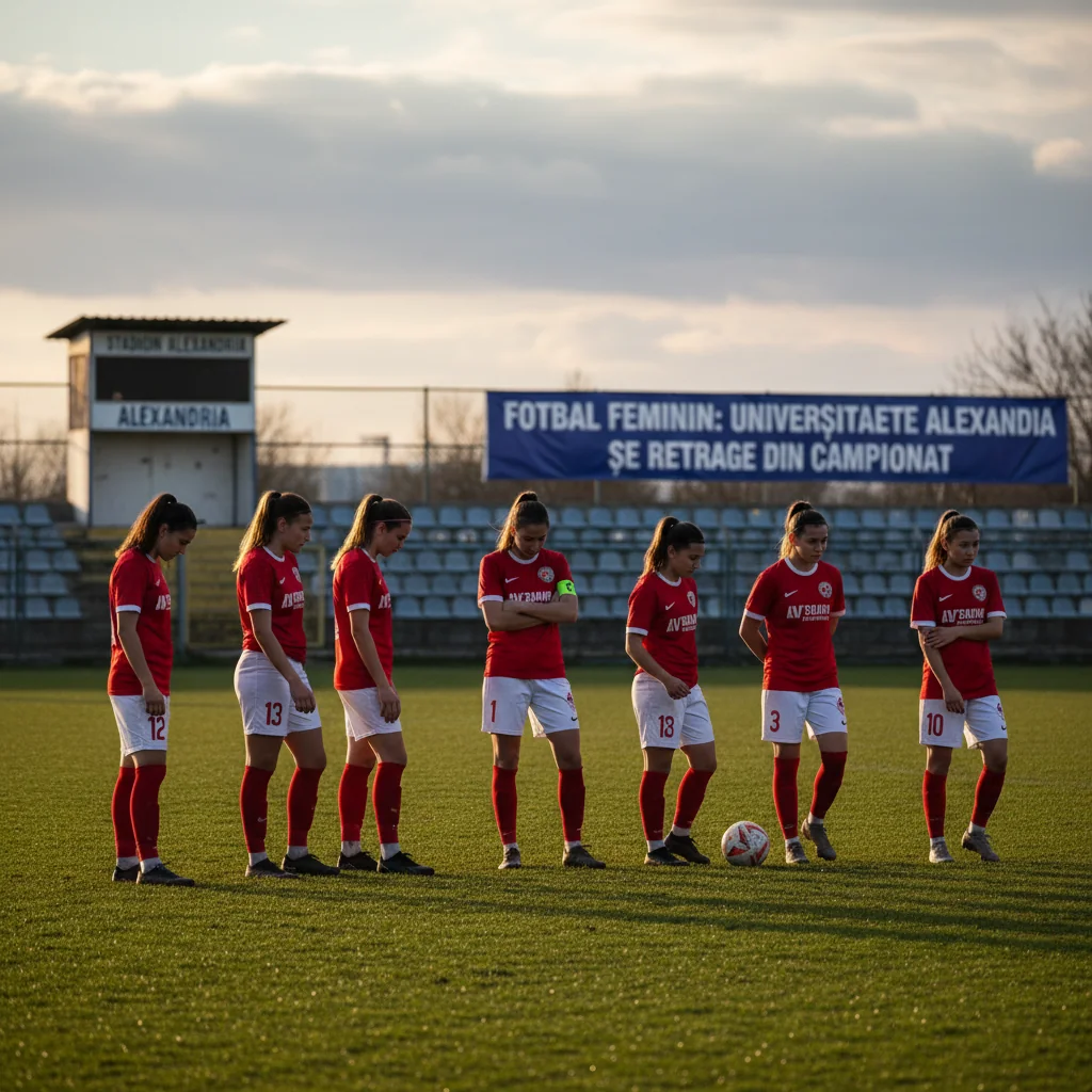 Universitatea Alexandria anunță retragerea din campionatul de fotbal feminin